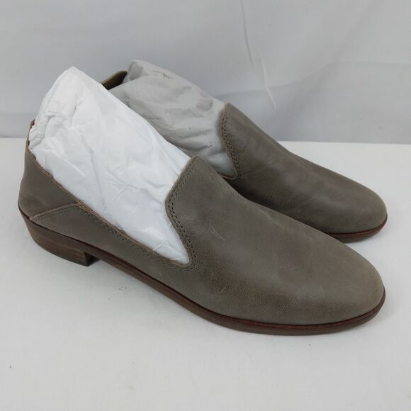 Lucky Brand Cahill Soft Taupe Leather Slip On Loafer Flats Women's Shoe Size 6.5 - Picture 2 of 9